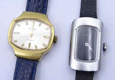 Auktion 343<br>2x Damen Armbanduhren, mechanisch, Camy steht [1]