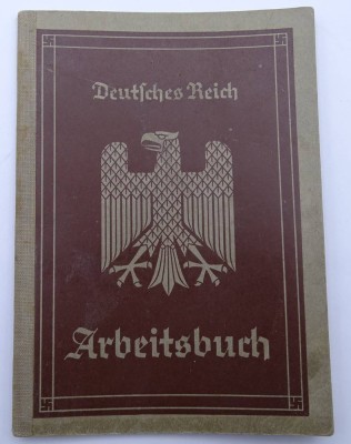 Auktion <br>Arbeitsbuch, Deutsches Reich, (alle Beschriftungen wurden fotografiert) [1]