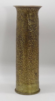Auktion <br>Hohe Patronenhülse als Vase, IV Polte 1931 Magdeburg, H. 36cm [1]