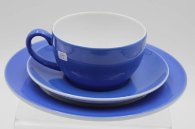 Auktion <br>Teegedeck, 3tlg, Schönwald, Dibbern, Tasse H-5,5cm. [1]