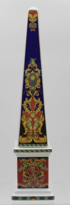Auktion <br>Obelisk, Rosenthal studio-linie, Versace, Le Roi Soleil, H-37,5cm. [1]