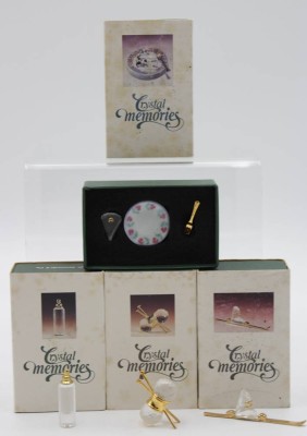 Auktion <br>4x Miniaturen, Crystal Memories, Swarovski, OVP [1]