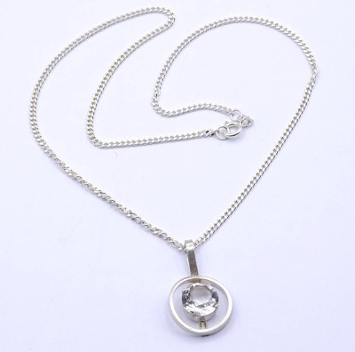 Auktion <br>Halskette mit Anhänger, Silber 925/000, Kette L. 42,5cm, zus.7,2g. [1]