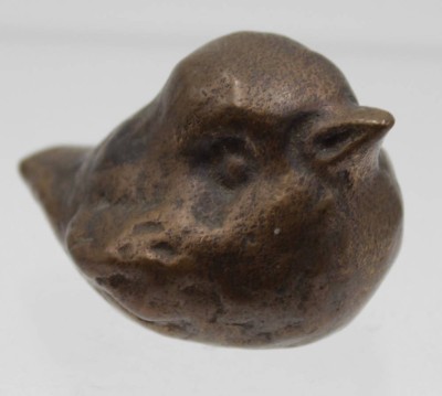 Auktion <br>kl. Bronze-Spatz, ca. H-3cm [1]