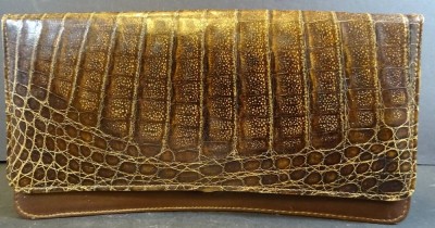 Auktion <br>Abendtasche, Reptilienleder, 14x26 cm [1]