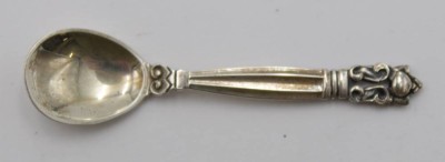Auktion <br>Salzlöffel, Georg Jensen, ca. 4,6gr., L-6cm. [1]