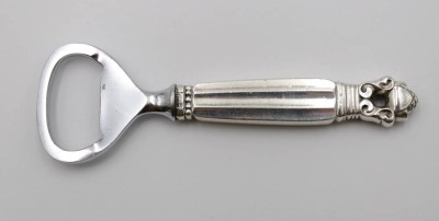 Auktion <br>Flaschenöffner, Georg Jensen, Acorn, Sterlinggriff, L-11,5cm. [1]