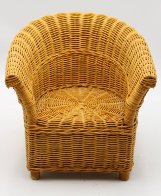 Auktion <br>Puppen-Korb-Sessel, ca. H-29,5cm B-30cm T-30cm. [1]