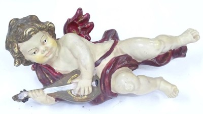 Auktion <br>Putti , Pappmaché ?, L. 27cm [1]