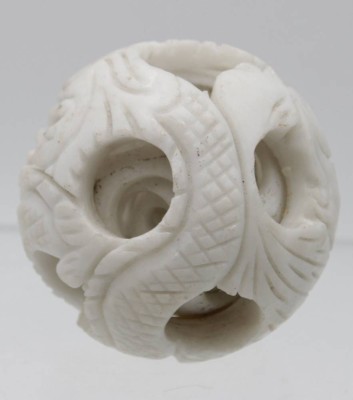 Auktion <br>Wunderkugel, China, Speckstein, ca. D-10cm. [1]