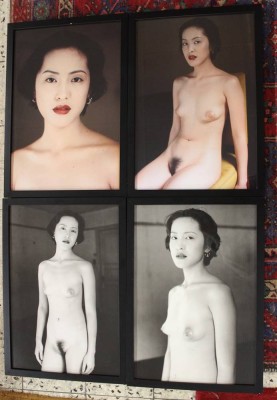 Auktion <br>4x Aktfotografien, wohl 70/80er Jahre, gerahmt/Glas, je RG 53 x 37,5cm. [1]