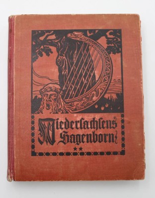Auktion 343<br>Niedersachsens Sagenborn, 1909, Alters-u. Gebrauchsspuren, wasserrandig [1]