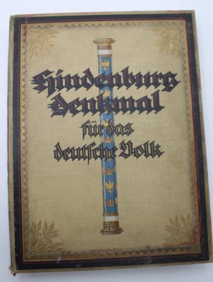 Auktion <br>Hindenburg Denkmal für das deutsche Volk, 1922, Alters-u. Gebrasuchsspuren [1]