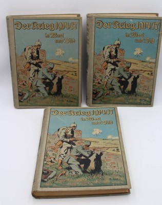 Auktion <br>Der Krieg 1914/17 in Wort und Bild, 3 Bände, 1916 [1]