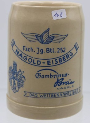 Auktion <br>Bierkrug, Nagold-Eisberg, älter, H-12,5cm. [1]