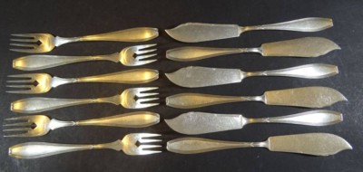 Auktion 368<br>Fischbesteck für 6 Personen 