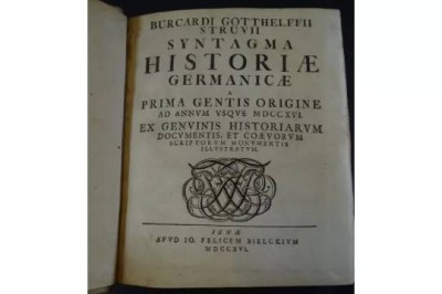 Auktion 369<br>BURCKHARDT GOTTHELF STRUVIUS [1]