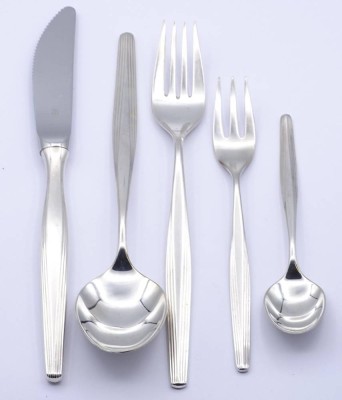 Auktion 357<br>WMF Besteck für 6 Personen,im Kasten, 34tlg., versilbert, 2 Kaffeelöffel fehlen, 12 Kaffeegabeln, 6 Gabeln, 6 Messer, 6 Esslöffel, 4 Kaffeelöffel [1]