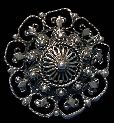 Auktion 356<br>runder durchbruch Silber-Trachtenanhänger bzw. Brosche,  8,5gr. [1]