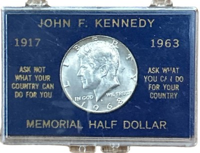 Auktion 347<br>J.F. Kennedy Memorial Half Dollar 1968 in Display [1]