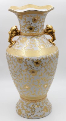 Auktion 347<br>Bodenvase, aufwendiges Golddekor, gemarkt 