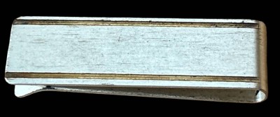 Auktion 347<br>Geldklammer, Silber-835-, vergoldete Streifen,  L-5 cm, B-1,5 cm, 11,5 gr. [1]