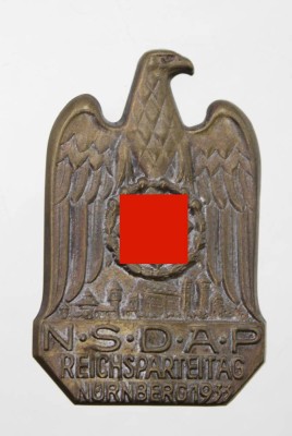 Auktion 347<br>Abzeichen, Reichsparteitag  Nürnberg 1933 [1]