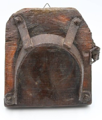 Auktion 347<br>alter Pferde-Torfschuh, ca. 22 x 20cm. [1]