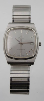 Auktion 347<br>Herrenarmbanduhr, Zodiac Astroquartz, Werk läuft, Tragespuren, ca. 4 x 3,4cm [1]