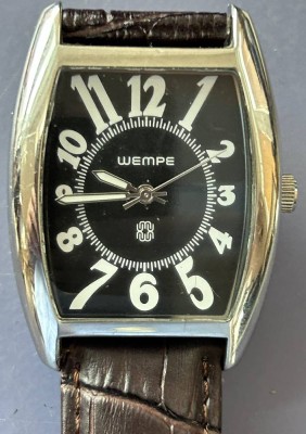 Auktion 347<br>Wempe unisex Quartz-Uhr mit Lederband, neuwertig [1]