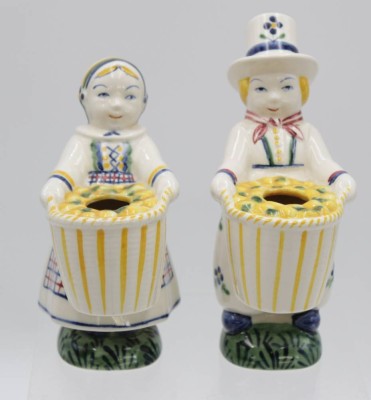 Auktion 348<br>Figurenpaar, JUS Danmark, je bemalt, ca. H-15cm [1]