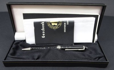 Auktion <br>Montblanc Kugelschreiber Meisterstück Platinum 2866 in OVP mit Papieren, [1]