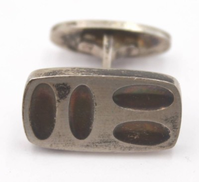 Auktion <br>einzelner Manschettenknopf, Georg Jensen, No.116, Sterling, 10,1gr., Kopf L-2cm [1]