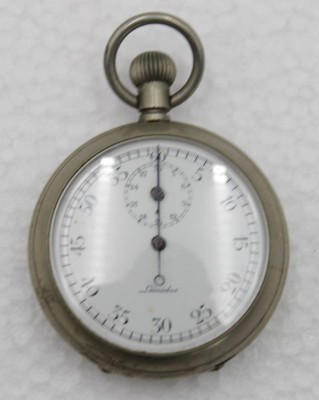 Auktion <br>Einhandstopper, LÉONIDAS, wohl 40/50er Jahre, Werk läuft, D-5cm [1]