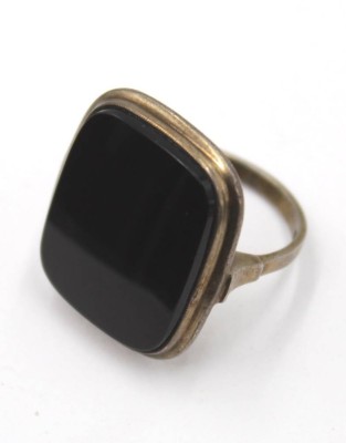Auktion <br>835er Silber-Ring, mit Onyx, ca. 5,5gr., RG 52 [1]
