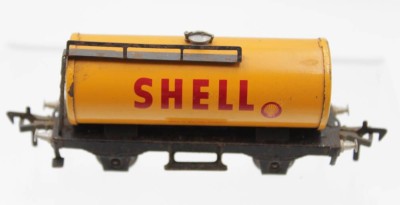 Auktion 348<br>Fleischmann-Tankwaggon, Shell, Blech, H0, älter, US Zone [1]