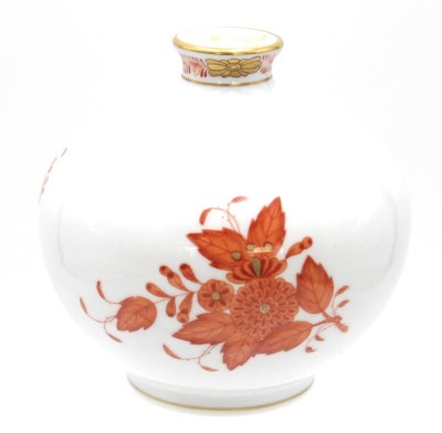 Auktion 348<br>kl. Vase, Herend, Apponyi rot, ca. H-10cm [1]