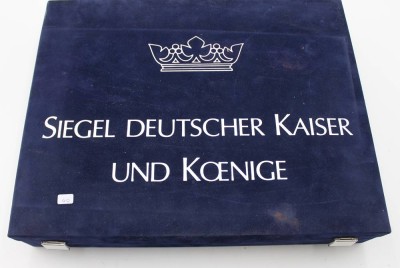 Auktion 348<br>Sammelset, Siegel Deutscher Kaiser und Könige, in Kasten [1]