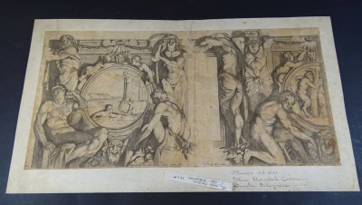 Annibale CARRACCI (1560-1609)  wohl, grosser Stich um 1600, BG 32x58 cm