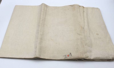 Auktion 348<br>Leinentuch, Stempel der Kriegsmarine, Alterspuren [1]