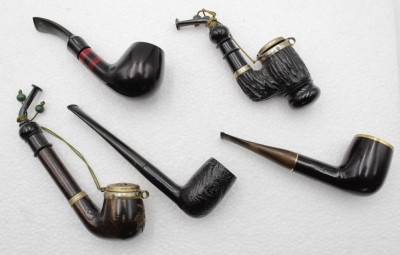 Auktion 348<br>5x div,. Pfeifen, meist gemarkt, ca. L-17,5cm, Gebrauchsspuren [1]