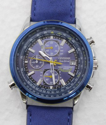 Auktion 348<br>Herrenarmbanduhr, Citizen Chronograph Ecco Drive WR 200, Quarz-Werk läuft [1]