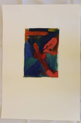 Auktion 348<br>G.Styppe '85 o.ä., moderne Komposition, ungerahmt, MG 27,5 x 20cm. [1]