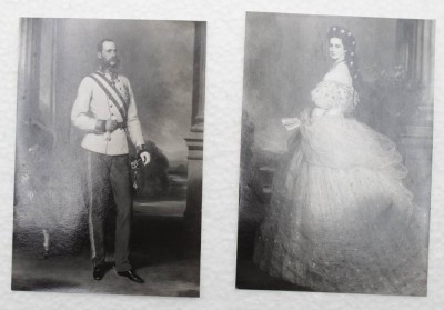 Auktion 348<br>Paar Postkarten, Franz & Sissi, älter [1]