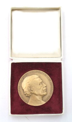 Auktion 348<br>Medaille, Tschechoslowakei, Vaclav Havel, in Pappetui, D-5cm [1]
