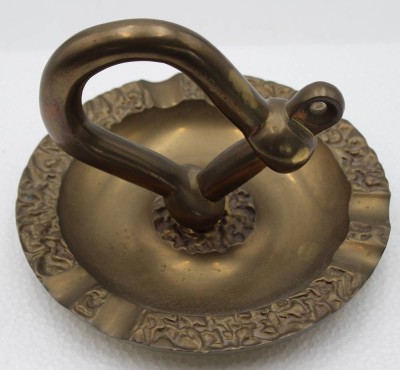 Auktion 348<br>Ascher mit Schekel, Messing, H-14,5cm D-ca. 21cm [1]