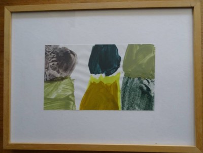 Auktion 348<br>Vero Pfeiffer, ohne Titel, Acryl auf Papier, ger/Glas, RG 40x29 cm [1]