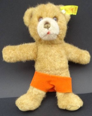 Auktion <br>kl. Steiff Bär, K+F, H-18 cm [1]