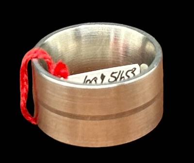 Auktion 356<br>breiter Edelstahlring 