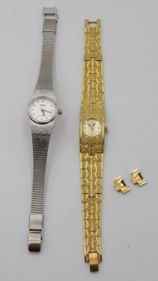 Auktion 350<br>2x div. Damen-Armbanduhren, ADEC u. REGENT, je mit Quarzwerk, Funktionen nicht geprüft [1]